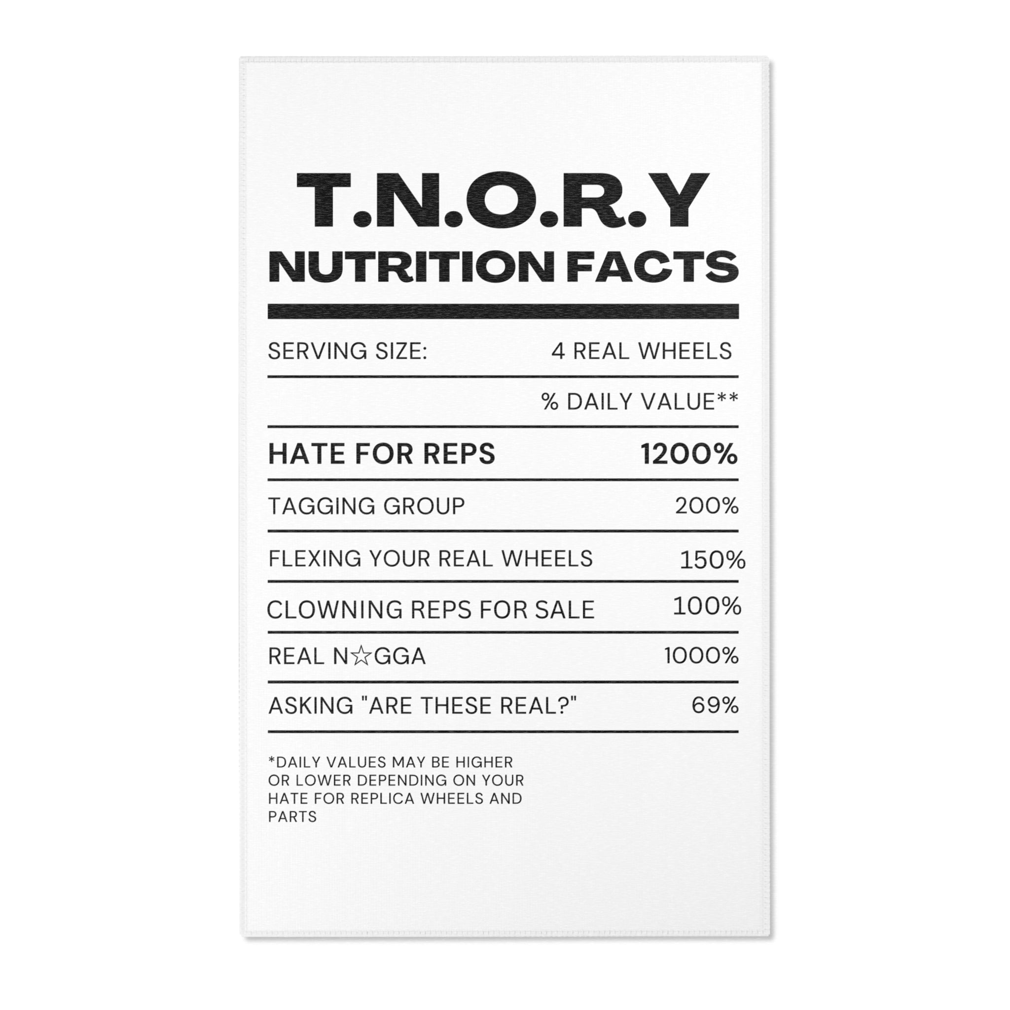 TNORY FACTS RUG